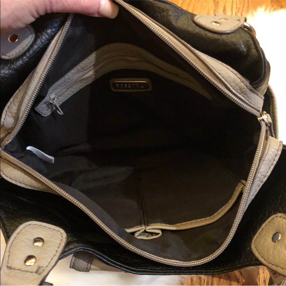 NWT Rosetti ~ Black & Gray Shoulder Bag Purse - Picture 4 of 8